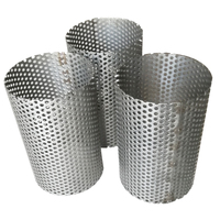 Tube filtrant en acier inoxydable résistant à la corrosion, maille métallique perforée, indice de filtration 1-5000 µm pour la filtration des liquides municipaux