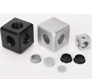 三面连接器，用于铝挤压型材框架立方<span class=keywords><strong>3</strong></span>路<span class=keywords><strong>2</strong></span>路铝连接支架，带三角形结构 - Product Image 5