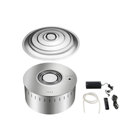 Smart Kamin Grand Cheminée Intérieur Electrique Automatique BioEthanols Inserts Ronds à l'Ethanol 38cm