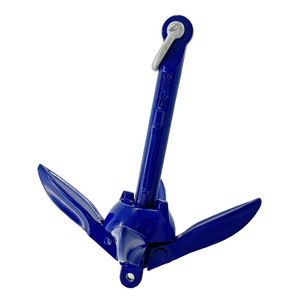สมอพับได้อลูมิเนียมสีน้ำเงิน Isure ขนาด 155 มม. สำหรับเรือคายัคและเรือยาง - Product Image 1