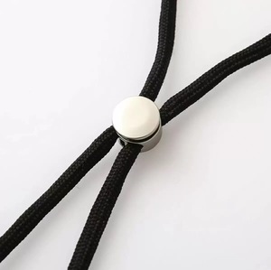 धातु प्लेटिंग कॉर्ड लॉक निकल-मुक्त शॉलेस ड्रॉस्ट्रिंग रस्सी भागों डबल छेद वसंत स्टॉप टॉगल स्टॉपर्स - Product Image 5