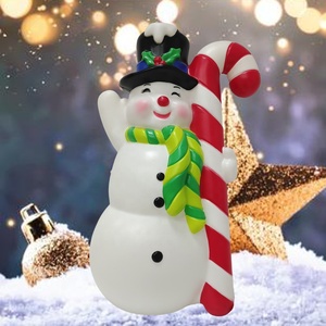 Décorations de Noël personnalisées en moulage par soufflage, décorations de maison pour le Nouvel An, ornement d'ambiance avec lumières - Product Image 2