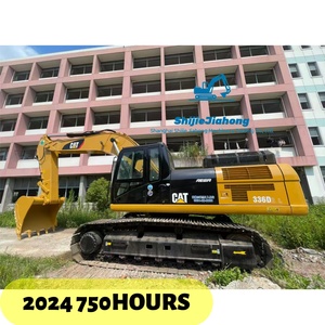 Excavadora de cadenas Caterpillar 336D usada, original de Japón, con pocas horas de trabajo, maquinaria de construcción para movimiento de tierras. - Product Image 1