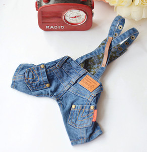 Petal Denim Shorts, verschiedene Größen, Großhandel bei <span class=keywords><strong>Pet</strong></span> Stores, stilvolle Teddy Schnauzer Bichon Dog Overalls - Product Image 3