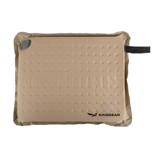 KingGear Coussin de siège portable avec logo personnalisé Coussin de chaise en mousse à mémoire de forme Coussin de siège gonflable pour stade, camping, randonnée - Product Image 1