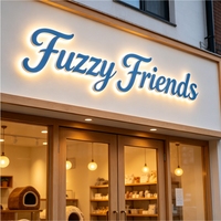 Lettres en relief LED personnalisées rétroéclairées pour entreprises, parcs commerciaux - Étanche IP65
