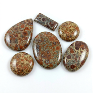 Cabujones de Jaspe Asteroidal Natural de la Mejor Calidad, Formas Mixtas de 25-40 mm, 4-15 g, Gemas Sueltas Pulimentadas para Joyería - Product Image 1