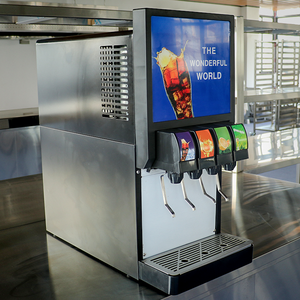 HELAXEN 218A4S Kohlensäurehaltiger Getränkespender Edelstahl Selbstbedienungs-Cola-Maschine 220V 1 Jahr Garantie Tischgerät - Product Image 1