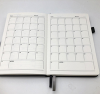 Cahier A5 en cuir PU couverture rigide doublé fournitures d'école de commerce reliure journal planificateur cahiers vente en gros