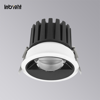 Downlight de plafond à LED à faisceau asymétrique fixe 8W 10W 15W 25W Spot de lampe encastré à tube polarisé