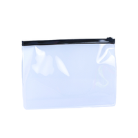 Sac de rangement pour maillot de bain en EVA PVC bleu néon imperméable avec fermeture éclair et soufflet inférieur, promotion bon marché