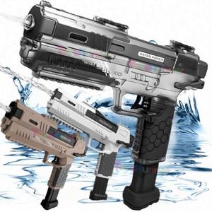 Pistola de Agua Eléctrica Recargable de Alta Calidad para Niños, Juguete de Verano para Exteriores de Plástico Impermeable con Luz, Económico - Product Image 6