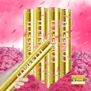4 Blaue 4 Rosa Gender-Reveal-<span class=keywords><strong>Party</strong></span>-Zubehör Rauchpulver Konfetti-Sticks Gender-Reveal Konfetti-Pulver-Kanone - Product Image 2
