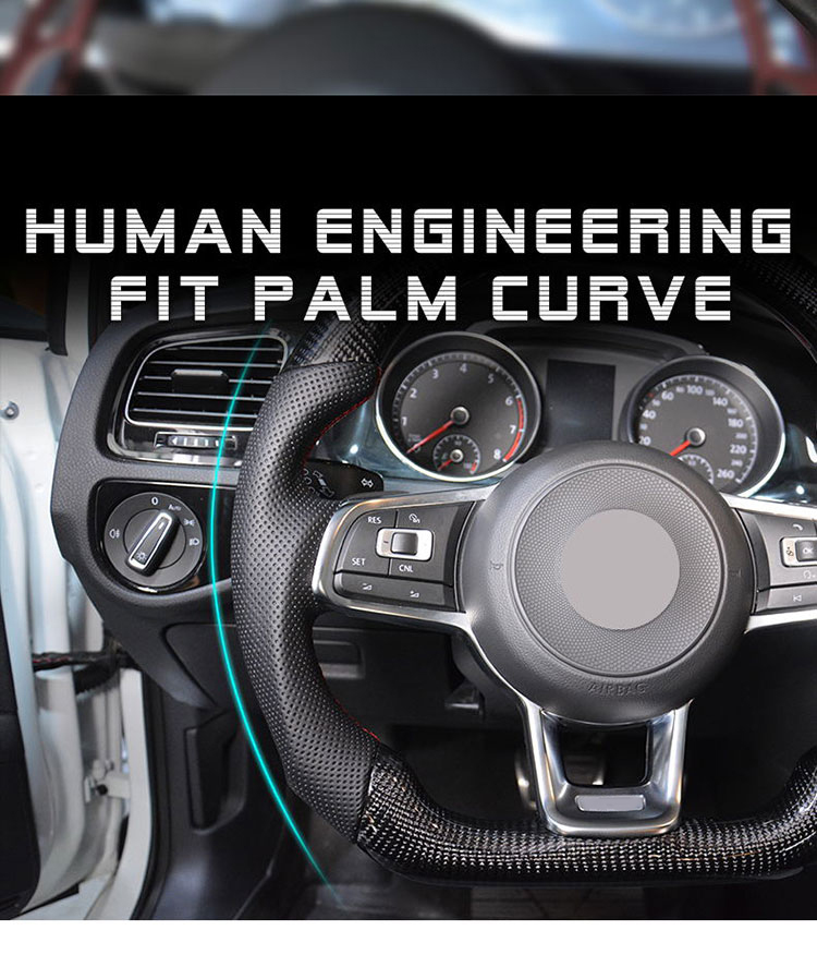 GT-I carbon fiber steering wheel assembly for VW Polo CC Golf 7 Pass-at MK6 modification Steering Wheel