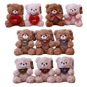 Oso de Peluche con Lazo, Oso de Té con Leche, Regalo de San Valentín, 20cm, Unisex, Relleno de Algodón PP, Bajo MOQ - Product Image 6