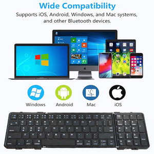 Full Size Foldable Wireless <b>Keyboard</b> Numeric Keypad Portable Travel Design Type-C Ergonomic mini <b>keyboard</b> for Laptop Tablet - Product Image 2
