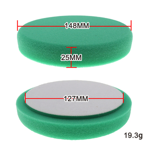 6Inch Màu Xanh Lá Cây Nặng Cắt Móc Và Vòng Lặp Xe Làm Sạch Buffing Miếng Bọt Biển Phẳng Da Bọt Đánh Bóng Miếng Đệm Cho Tự Động Chăm Sóc Tẩy Lông Sạch Hơn - Product Image 3