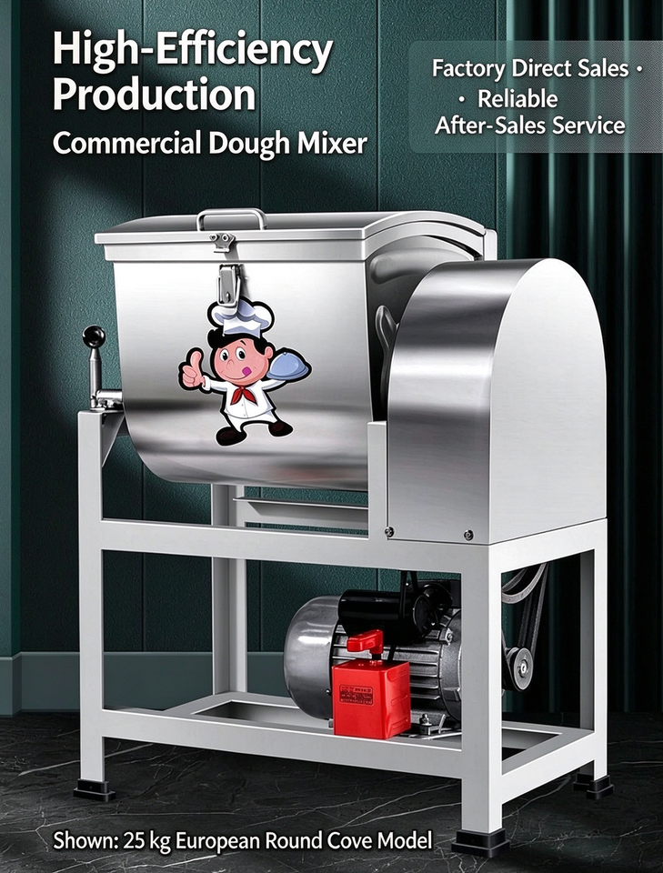 Work Time Efficiency Dough Mixing Machine with High Efficiency Motor for Time Saving Work ...