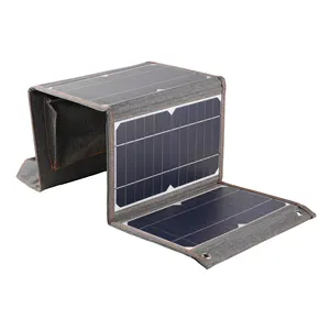 High Current Fast Charging Solar Cell Panel DC5521 Port Connection Foldable Solar Power Panels