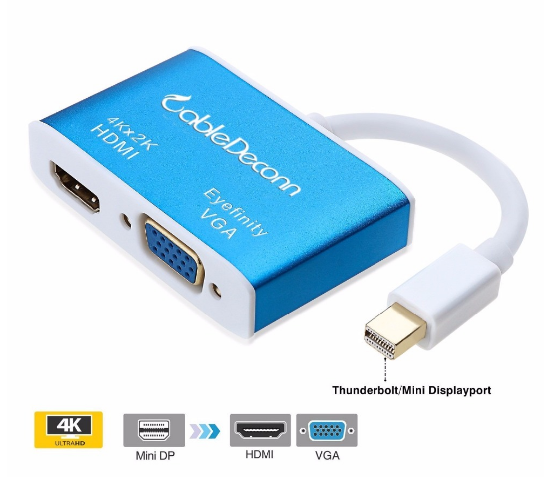 mini displayport to HDMI VGA Mini DP V1.2 Version 4K 2K Full HD TV HDTV Video Cable Adapter for Apple Macbook pro