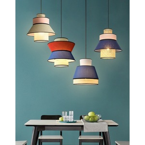 Lámpara colgante de ratán estilo Wabi Sabi japonés E27 de bajo consumo para sala de estar o casa de huéspedes - Product Image 3