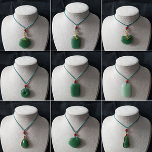 PFT Collar con Colgante Amuleto de Buena Suerte con Hebilla de la <span class=keywords><strong>Paz</strong></span> Anti-Jade, Joyería de Moda Unisex, Cadena de Cuerda, Cadena para Suéter, Regalo para Transmisiones en Vivo - Product Image 2