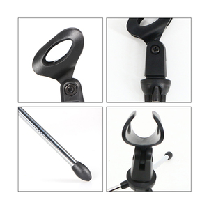 Soporte de micrófono de escritorio portátil y ligero M18 Soporte de micrófono de mano de metal sólido para podcasts/cursos en línea - Product Image 3