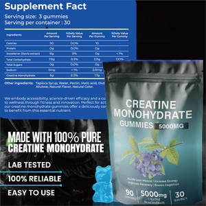 Marque distributeur OEM Bonbons énergétiques Bonbons énergétiques pour la musculation Bonbons énergétiques Bonbons à la créatine Supplément de monohydrate de créatine - Product Image 4