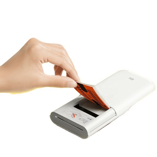 For Xiaomi Mi Portable Photo Printer Mini Pocket APP Control AR Photo Printer ZINK Sticky-backed Photo Paper Fast Imaging