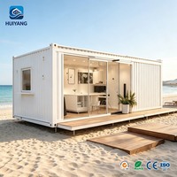 Maison conteneur mobile à structure en acier de 20 pieds au design moderne, camp de travail à assemblage rapide transfrontalier avec salon étanche