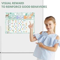 Table d'auto-discipline de croissance des enfants dessin animé récompense Stickers muraux magnétique maison Record gestion du temps bonne habitude formant