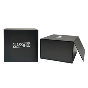 Tùy Chỉnh Thiết Kế Màu Đen Mờ Gấp Từ Đóng Cửa Các Tông Hộp Quà Tặng Giấy Bao Bì Cho Mũ Bóng Chày Với Phí Vận Chuyển - Product Image 5