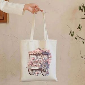 Hua Cheng Casual Canvas Customized Closure & Lining Handvintage Travel <b>Bag</b> Best Gift for Friends Reusuable Fashion Handbag - Product Image 4