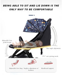 Wellpal Carino De <span class=keywords><strong>Bebe</strong></span> Kinderwagen Poussette Coche Para <span class=keywords><strong>Bebe</strong></span> Pliable En Alliage D'aluminium Cadre 20KG Poussette Linge Système De Voyage - Product Image 3