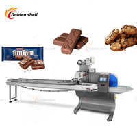 Machine d'emballage d'oreiller alimentaire pour cupcake et emballage en plastique Caractéristiques fonctions d'étiquetage et d'étanchéité Flow Pack Machine