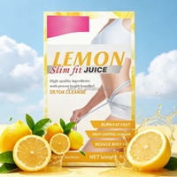 Lemon Slim Fit Juice Detox Reiniging Fruitpoeder Met L-Carnitine Vitamine C Probiotica 5gx10 Sachets OEM ODM Groothandel Aanbod