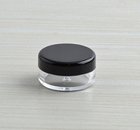3ml 5ml 10ml 20ml Lotion cosmétique Petits flacons Smell Proof Tight Seal Wax Pot Container Shater Jar Avec Couvercle Noir
