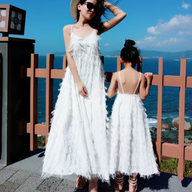 mommy and me white beach dresses Mommy & Me vacation edition , vacation wear, vacation style, vacation outfit, vacation dress, resort wear, resort style, outfit inspo, style blog, family outfits, mommy and me outfits, matching