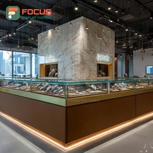 Exhibidor de Vidrio con Marco Metálico para Interiores de Joyerías de Lujo, Vitrina para Espacios de Boutique - Product Image 2