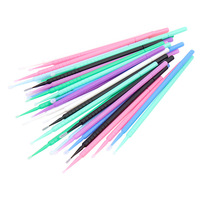 100 brosses jetables en mousse plastique de haute qualité pour extensions de cils, applicateurs de mascara sans peluches pour cils