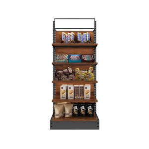 Estanterías <span class=keywords><strong>de</strong></span> <span class=keywords><strong>Madera</strong></span> <span class=keywords><strong>para</strong></span> Licores <span class=keywords><strong>de</strong></span> Supermercado, Exhibidores Metálicos con Iluminación LED, Diseño <span class=keywords><strong>de</strong></span> Estantes, Góndolas <span class=keywords><strong>para</strong></span> Tiendas <span class=keywords><strong>de</strong></span> Abarrotes - Product Image 1