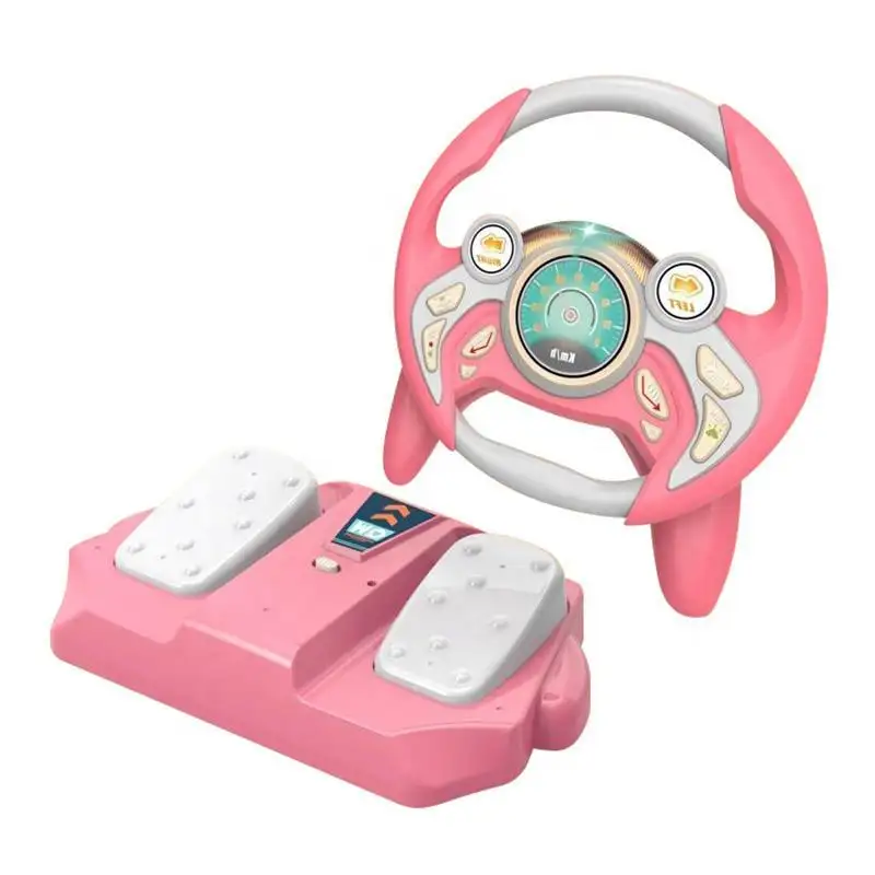 hot sale Learning and Educational Toys Pretend Play Electric Steering Driving Wheel Sound Light Education Kids Toy