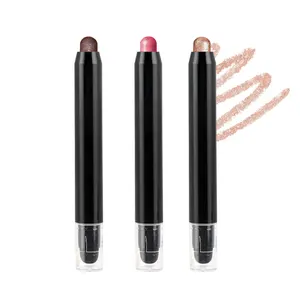 Biểu tượng tùy chỉnh kem ánh sáng lung linh Eyeshadow Stick nhãn hiệu riêng vẻ đẹp mỹ phẩm trang điểm Eyeshadow bút bút bút chì Highlighter bút