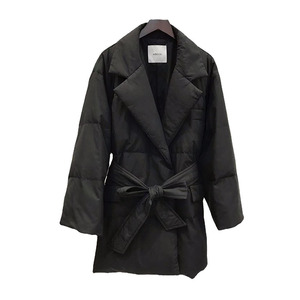 Chaqueta de plumón de <span class=keywords><strong>ganso</strong></span> blanco para <span class=keywords><strong>mujer</strong></span>, chaqueta holgada estilo Kimono, con cuello de traje, para invierno, <span class=keywords><strong>2022</strong></span> - Product Image 1
