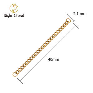 Chaîne de connecteur en titane de grande largeur 2,1 mm pour anneau de nez, clicker, cartilage, hélix, piercing corporel, accessoire de bijoux - Product Image 6