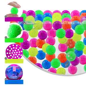 ลูกบอลบีบคลายเครียด TPR รูปทรงรังผึ้ง เด้งดึ๋ง นุ่ม ยืดหยุ่น ติดผนังได้ ลอยน้ำได้ ของเล่นฟิดเจ็ต - Product Image 5