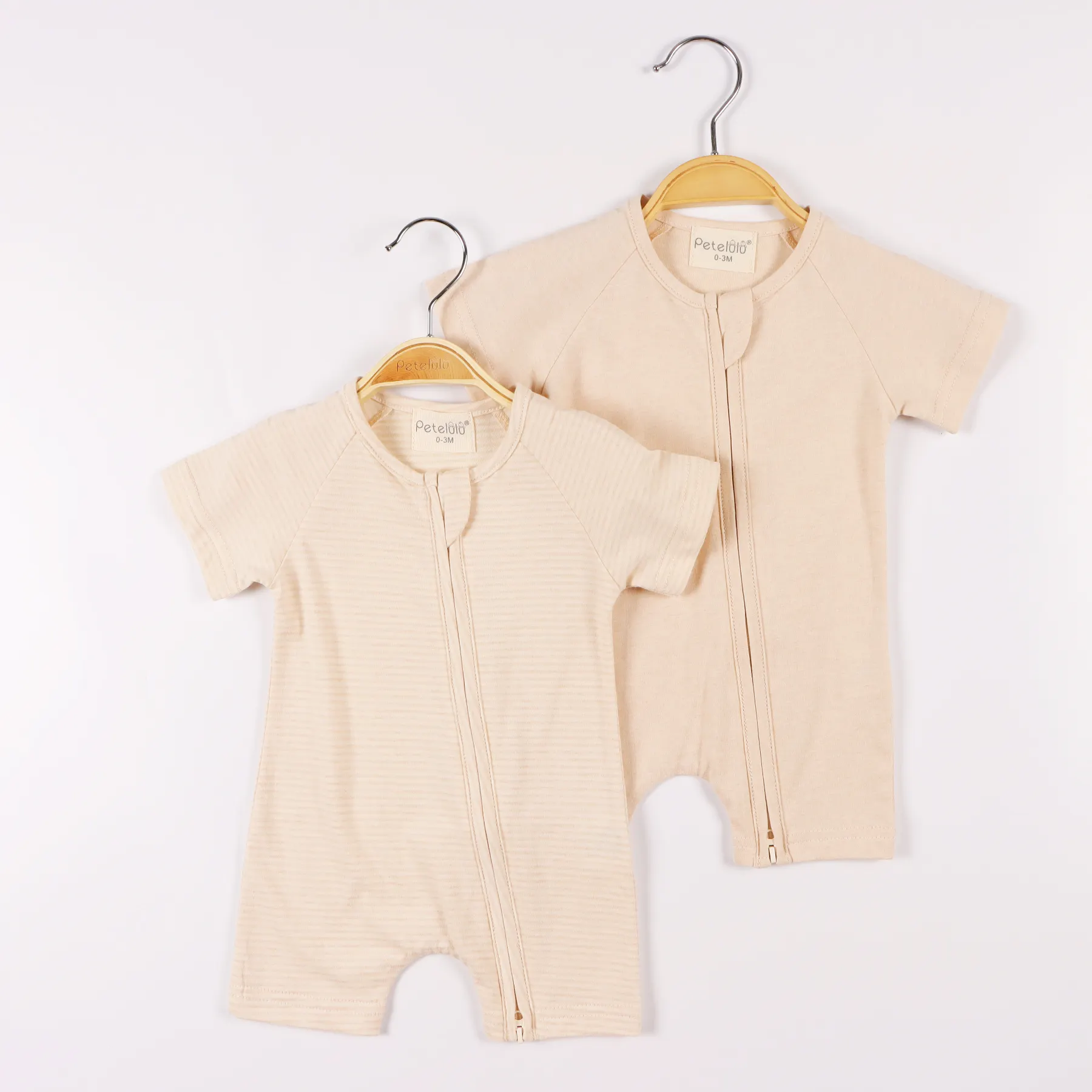 organic Cotton Knitted Baby Boy girl Spring Zipper Clothes Autumn Romper Unisex Baby Rompers