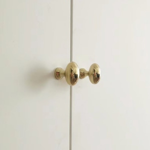Vintage Style Brass Door Handles Half Dumpling Shape Cabinet Doors Easy Installation Modular Design - Product Image 3