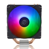 120mm 4 heatpipe ARVB refroidisseur CPU pour LGA 115X/1366/2011/2066 Ryzen 5 3400G 2600X 3600X 3600 Ryzen 7 1700 2700 2700X 3700X