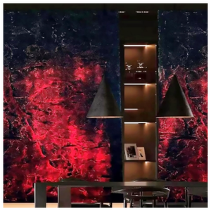 Panneaux de revêtement mural en pierre artificielle ignifuge et imperméable en FRP translucide personnalisés pour l'intérieur et l'extérieur, salle à manger, hôtel - Product Image 6